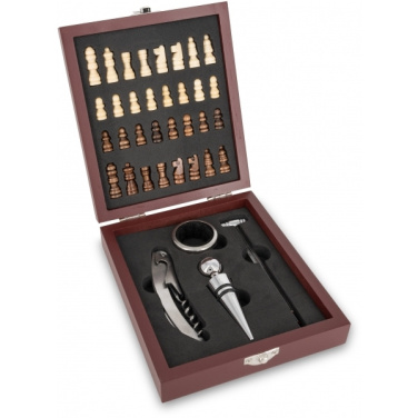 Logotrade corporate gifts photo of: Chess wine set SAN GIMIGNANO