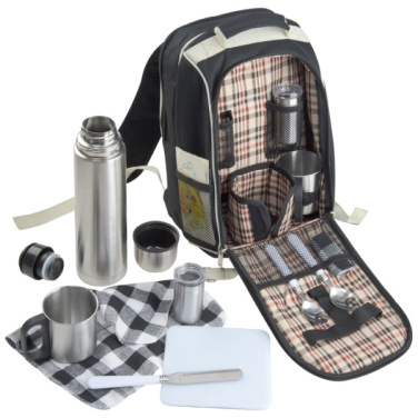 Logo trade promotional product photo of: Luxurious picnic backpack with cool bag GEORGIA