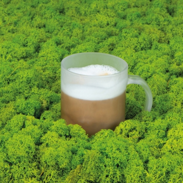 Logo trade promotional giveaway photo of: Glass coffee mug GENEVA 300 ml