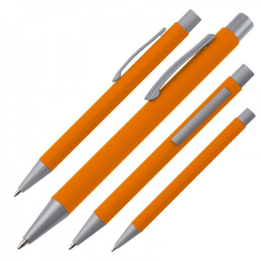 Logotrade promotional gift picture of: Metal ballpen soft touch ABU DHABI