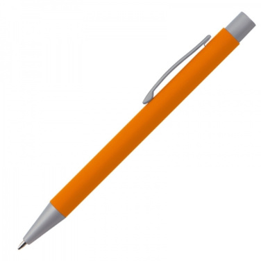 Logo trade advertising products picture of: Metal ballpen soft touch ABU DHABI