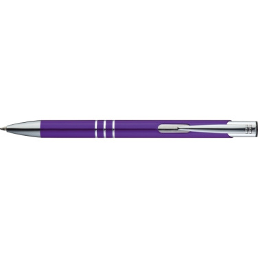Logo trade promotional giveaway photo of: Metal ballpen ASCOT