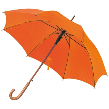 Logo trade promotional products picture of: Wooden automatic umbrella NANCY
