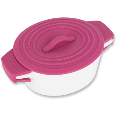 Logotrade promotional gift image of: Porcelain pot with silicone lid DELHI