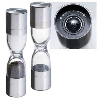 Logo trade advertising product photo of: Salt and pepper mill 2-in-1 ROME