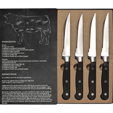 Logo trade promotional giveaways image of: Steak knife set LONDON