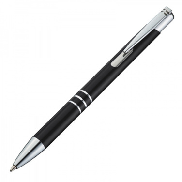 Logo trade promotional merchandise picture of: Metal writing set CLAREMONT