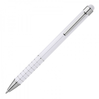Logo trade promotional merchandise picture of: Metal ballpen with touch pen LUEBO