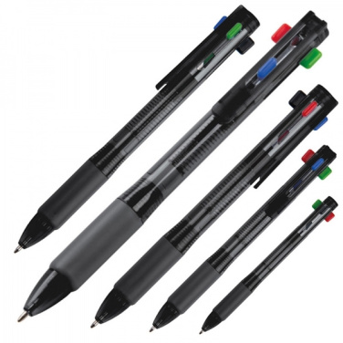 Logotrade corporate gift picture of: Plastic ballpen 4in1 NEAPEL