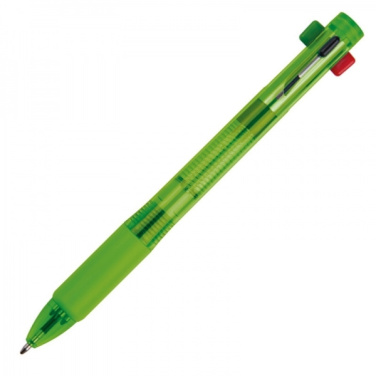 Logo trade promotional merchandise photo of: Plastic ballpen 4in1 NEAPEL
