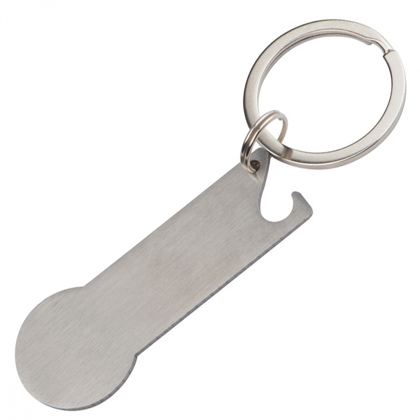 Logo trade promotional product photo of: Keyring with shopping cart chip STICKIT