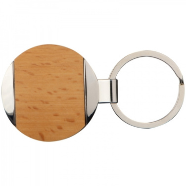 Logo trade promotional merchandise image of: Wooden keyring LANGHAUS