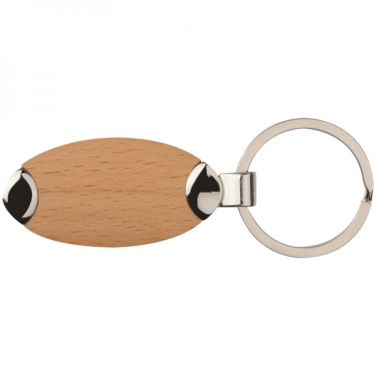Logo trade promotional giveaways image of: Wooden keyring BALTRUM