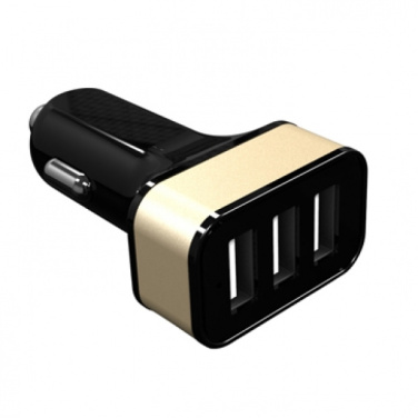 Logo trade promotional merchandise picture of: Car Charger with 3 USB ports