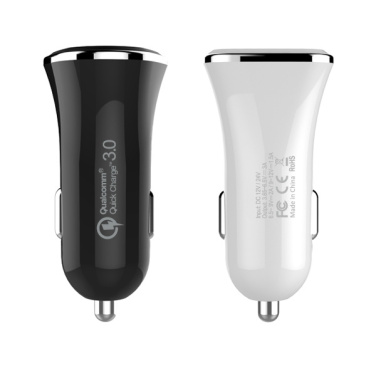 Logo trade advertising products image of: Car charger (Qualcomm Quick Charge 3.0)