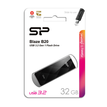 Logo trade promotional giveaways picture of: Pendrive Silicon Power B20 USB 3.0
