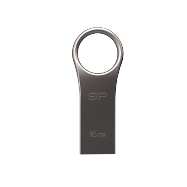 Logo trade promotional merchandise picture of: Pendrive 3.0 Silicon Power JEWEL J80 TITANIUM 16GB