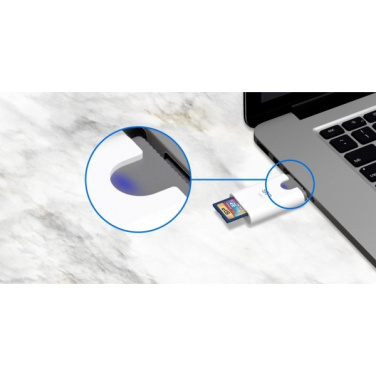 Logo trade corporate gifts picture of: MicroSD and SD card reader Silicon Power Combo 3.1