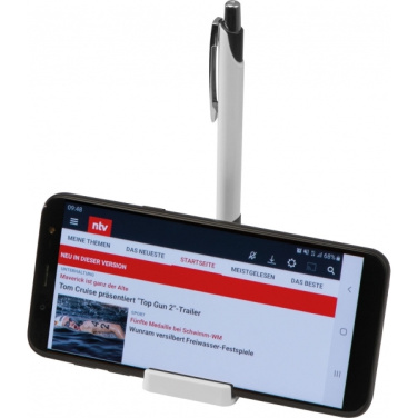 Logotrade business gift image of: Mobile phone holder with metal ballpen REGINA