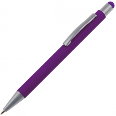Logotrade promotional giveaway picture of: Metal ballpen touch pen soft touch SALT LAKE CITY