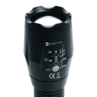 Logotrade promotional merchandise photo of: Flashlight ANTELAO Schwarzwolf