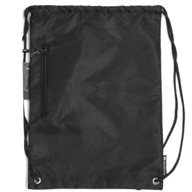 Logo trade promotional product photo of: Drawstring bag NUNAVUT Schwarzwolf