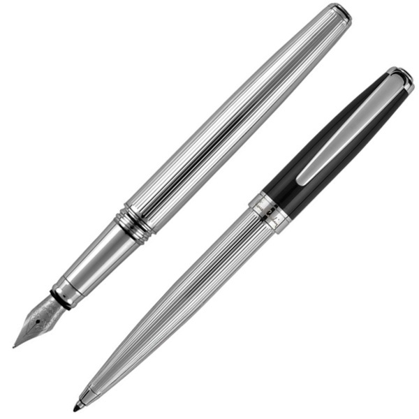 Logo trade promotional merchandise picture of: Writing set ballpoint pen & fountain pen CHRISTOPHE Pierre Cardin
