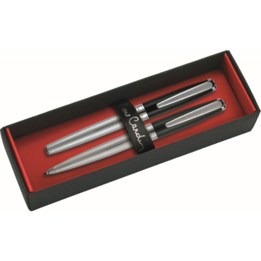 Logo trade corporate gifts picture of: Writing set ballpoint pen & fountain pen CHRISTOPHE Pierre Cardin
