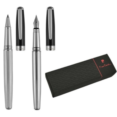 Logotrade promotional gift picture of: Writing set fountain pen & roller CHRISTOPHE Pierre Cardin