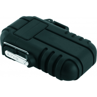 Logo trade promotional merchandise picture of: Ecological lighter SANFORD Schwarzwolf