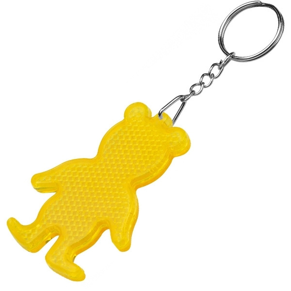 Logo trade promotional merchandise image of: Reflective keyring BEAR