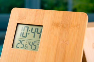 Logotrade business gift image of: Bamboo weather station GRANADA