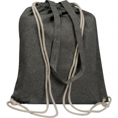 Logo trade promotional items image of: Recycled cotton bag ADDISON