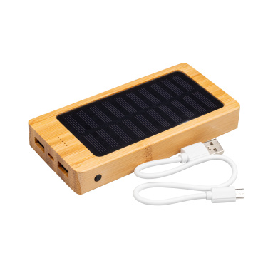 Logo trade advertising product photo of: Bamboo power bank BAKERSFIELD