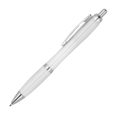 Logo trade promotional giveaways image of: Transparent ballpen ALKEN