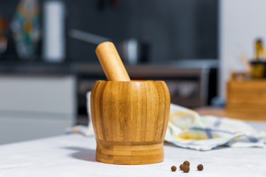 Logo trade advertising products picture of: Wooden mortar SALVADOR