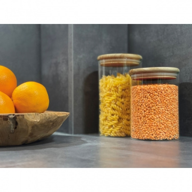 Logo trade corporate gift photo of: Borosilicate container ONTARIO 1000 ml