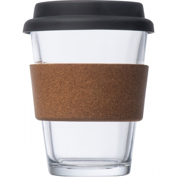 Logo trade corporate gifts image of: Glass drinking cup WROCŁAW 350ml