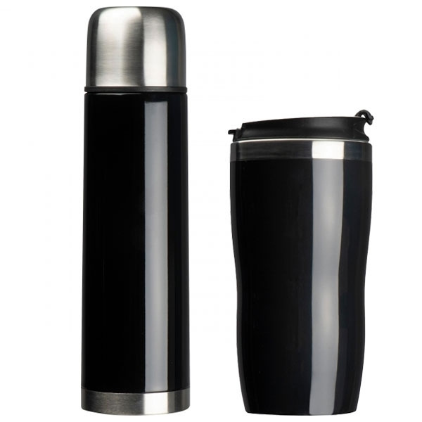 Logotrade promotional merchandise picture of: Set of vacuum flask and drinking cup SPLIT 450 ml