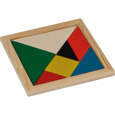 Logo trade advertising products image of: Wooden puzzle PORTO