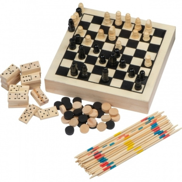 Logo trade corporate gifts picture of: Wooden game collection RIGA