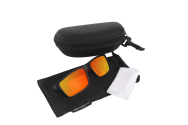Logo trade corporate gifts image of: Sunglasses IRAVADI Schwarzwolf