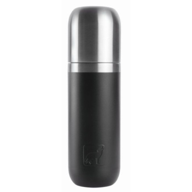 Logo trade promotional giveaway photo of: Vacuum bottle DINARA Schwarzwolf