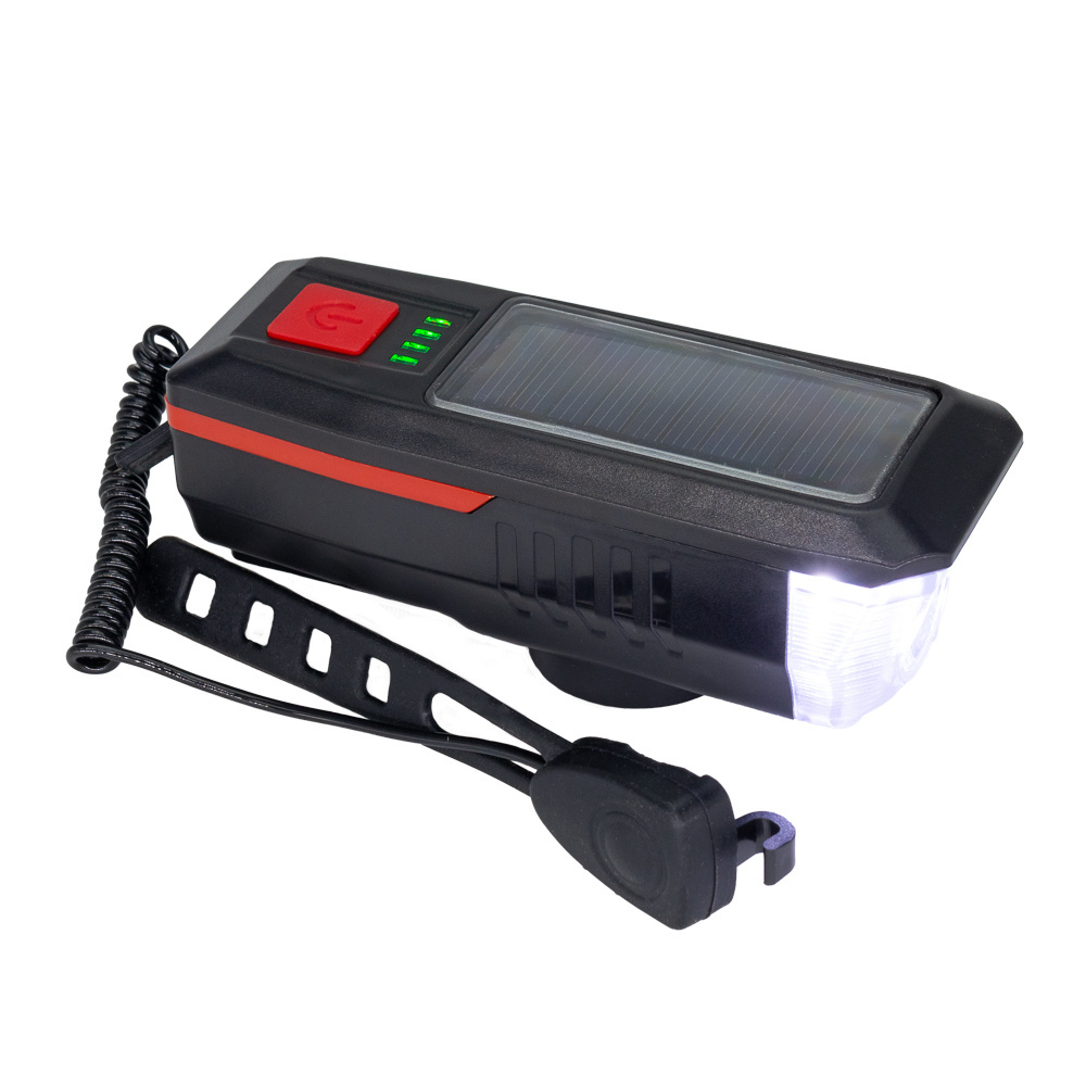 Logo trade promotional giveaways image of: Solar bike light with horn, MC-5