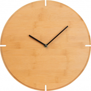 Logo trade promotional merchandise image of: Wall Clock HAMPTON