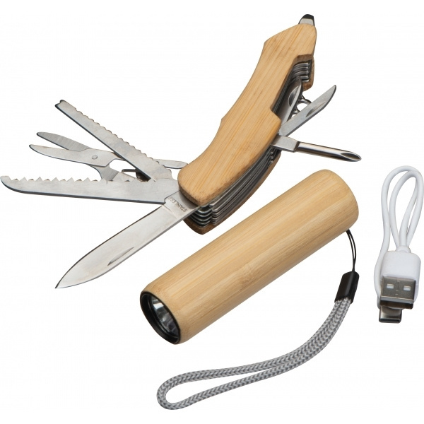 Logotrade promotional product picture of: Set Torch and pocket knife OLDHAM