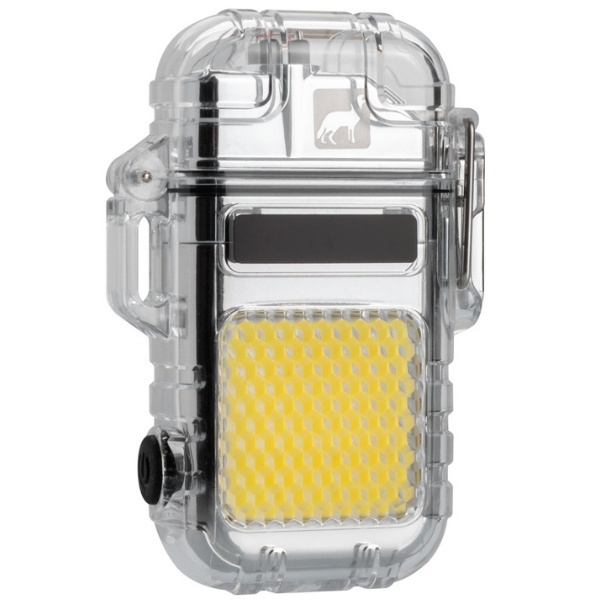 Logo trade corporate gift photo of: Electrical lighter CALBUCO Schwarzwolf