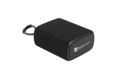 Logo trade promotional products image of: Waterproof bluetooth speaker HARDEOL Schwarzwolf