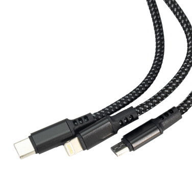 Logo trade business gift photo of: 3 in 1 cable with elighted logo Pierre Cardin
