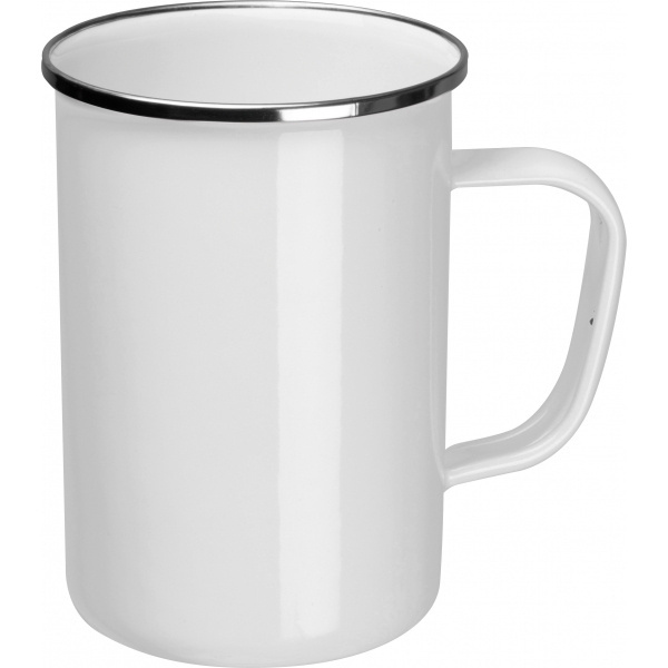 Logo trade advertising products picture of: Enamel cup Adelaine